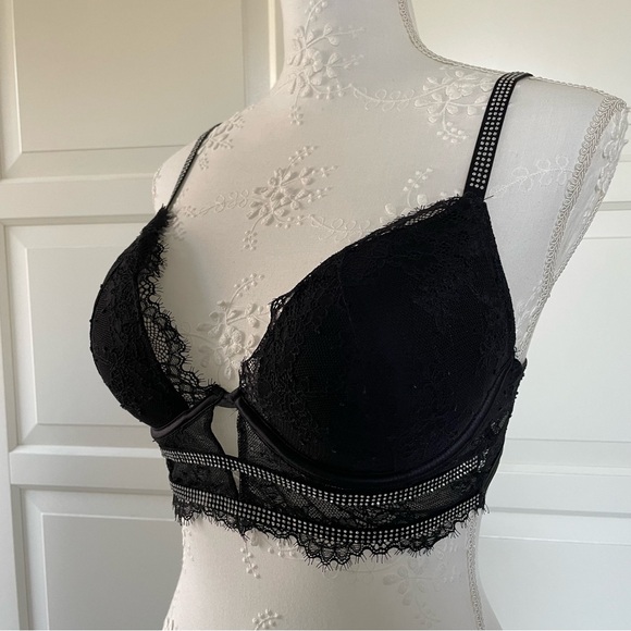 La senza black lace bra with crystals - Picture 2 of 5